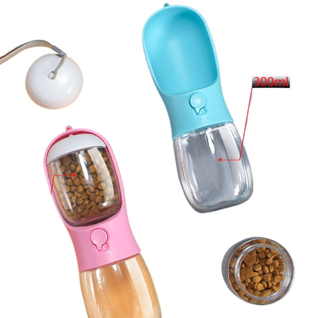 Portable Water Bottle With Food Container