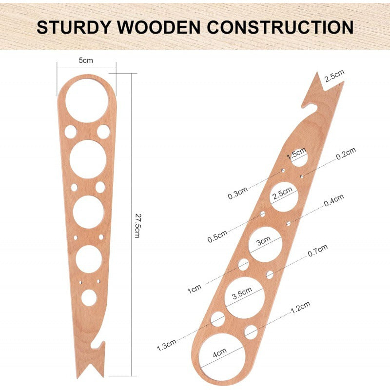 3 In 1 Wooden Spaghetti Pasta Measurer To