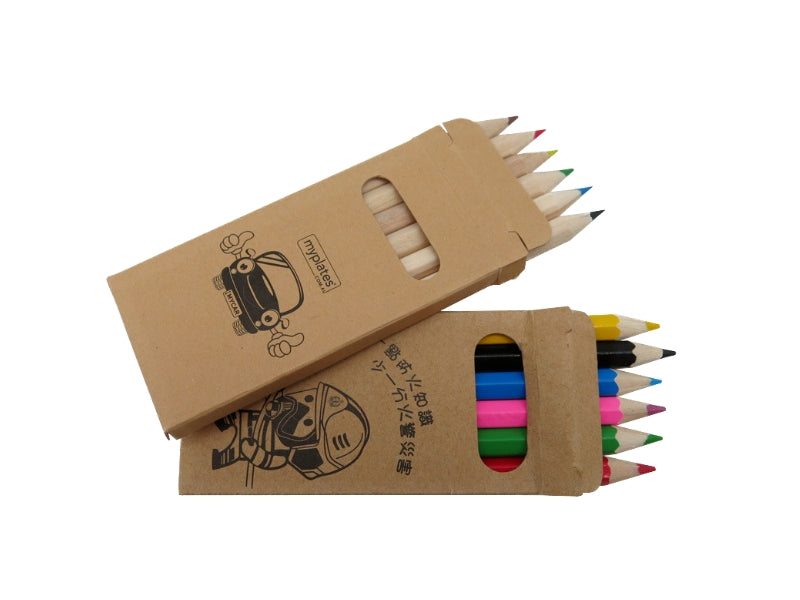 3.5-inch Six Color Colored Pencil