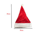 Short Furry Christmas Santa Hat