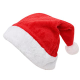 Short Furry Christmas Santa Hat