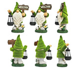 Solar Garden Gnomes Statue With Lantern