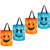 Led Light Halloween Trick Or Treat Bags