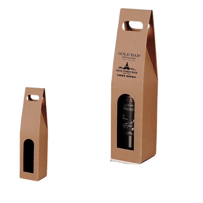 Wine Packaging Cardboard Bag Single