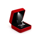 Velvet Metal With Led Jewelry Gift Box