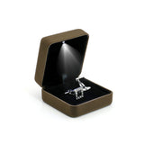 Velvet Metal With Led Jewelry Gift Box