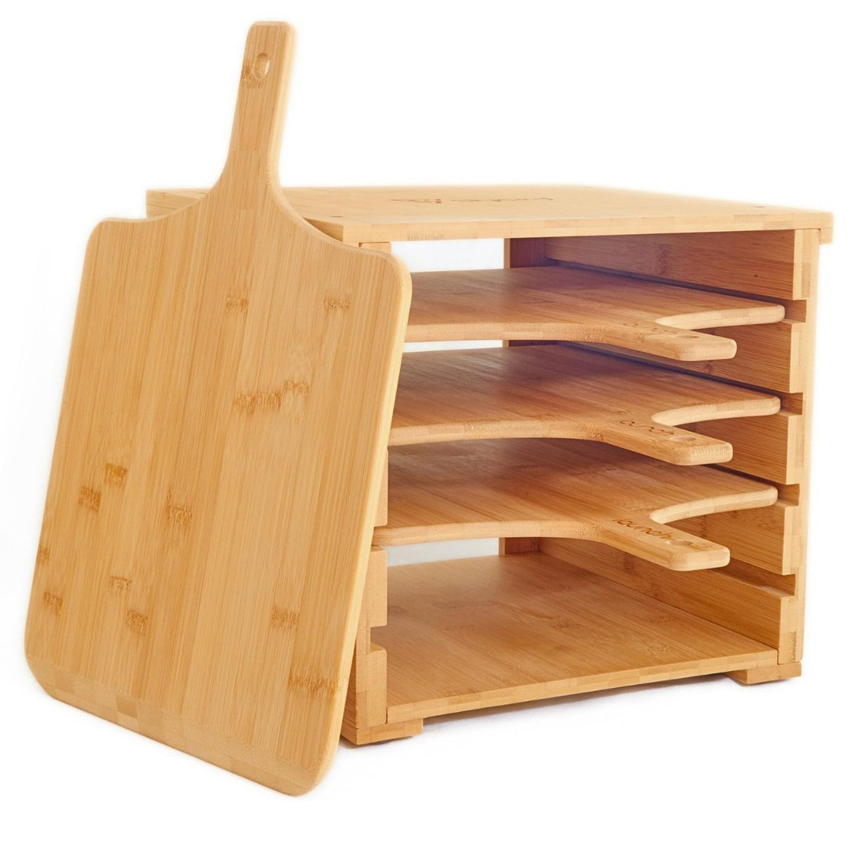 Pizza Peel Rack With 4 Pack Paddle